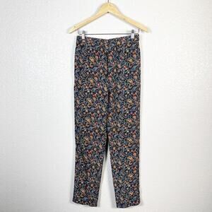 Isabel Marant Women’s Roya 100% Silk Floral Straight Leg Pant‎ Size 36 / Small